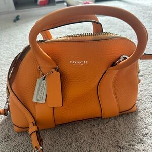 Coach detachable cross body orange bag!